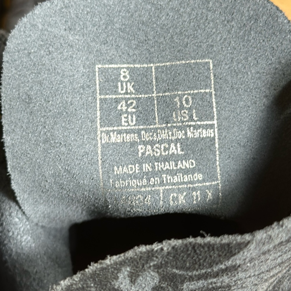 DR. MARTENS 1460 Pascal Marbled Suede Lace Up Boots - Picture 14 of 16